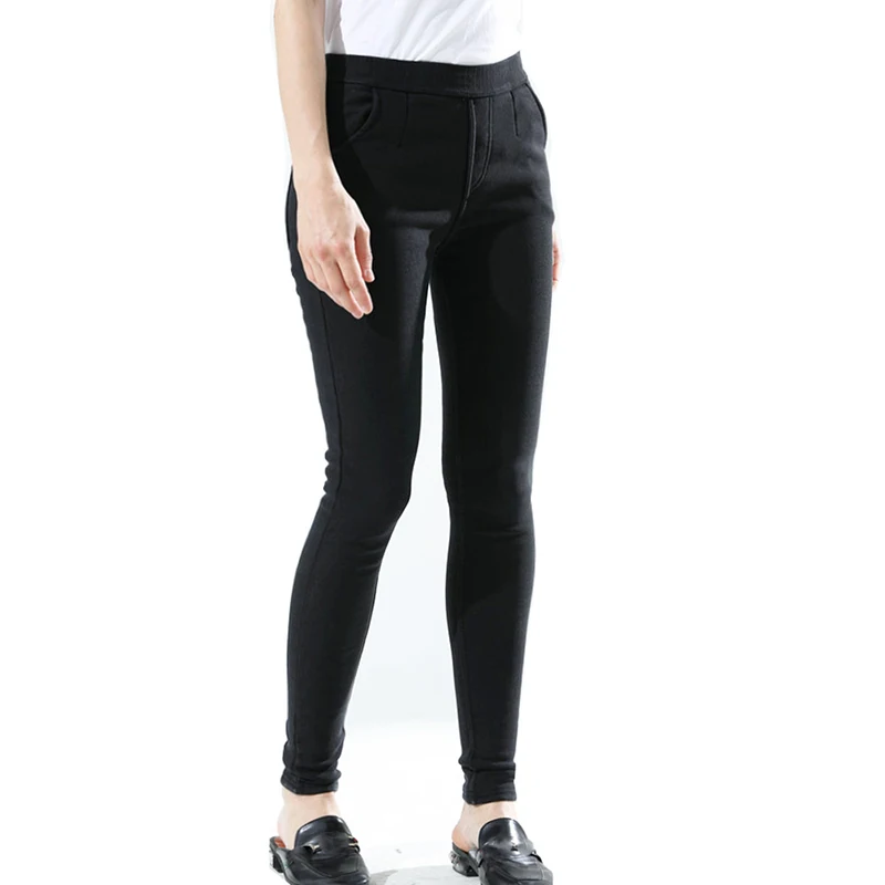 Женские обтягивающие брюки модные эластичные талии прикладом длинные джинсы с