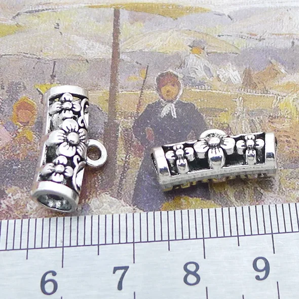 

Supplies For Jewelry Making 10pcs 11x19mm Antique Silver Color Tee Button Jewelry Components