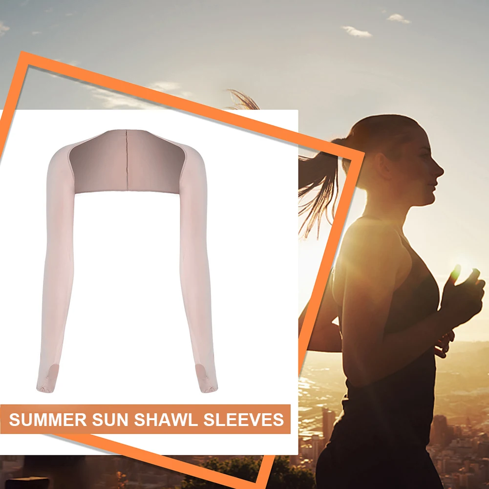 

Summer Cool Ice Silk Shawl Anti-UV Women Shawl Cuff GOLF Outdoor Cycling Fishing Sports Sun Protection For Outdoor Arm Sleeves