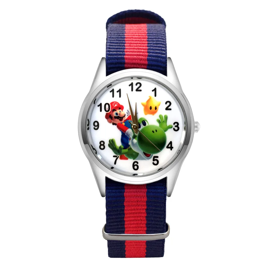 

Fashion Cartoon Pretty style Watches Women's Girls Students Boy's Children Nylon Strap Quartz Wrist Watch Clcok JC115