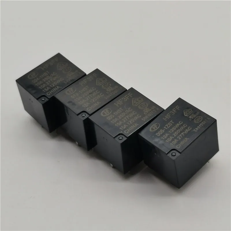 

5pcs Industrial electronic circuit board DIY Jqc / hf-3ff-5 005 009 12 012 24 024 VDC - 1zst 1hst relay for household appliances