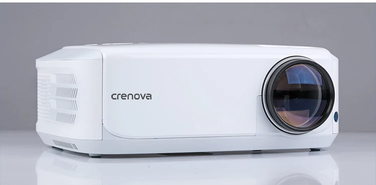 CRENOVA Newest Full HD 1080P Android Projector 6000 Lumens Android 7.1.2 OS Video Projector Support 4K Dolby 2G 16G Beamer
