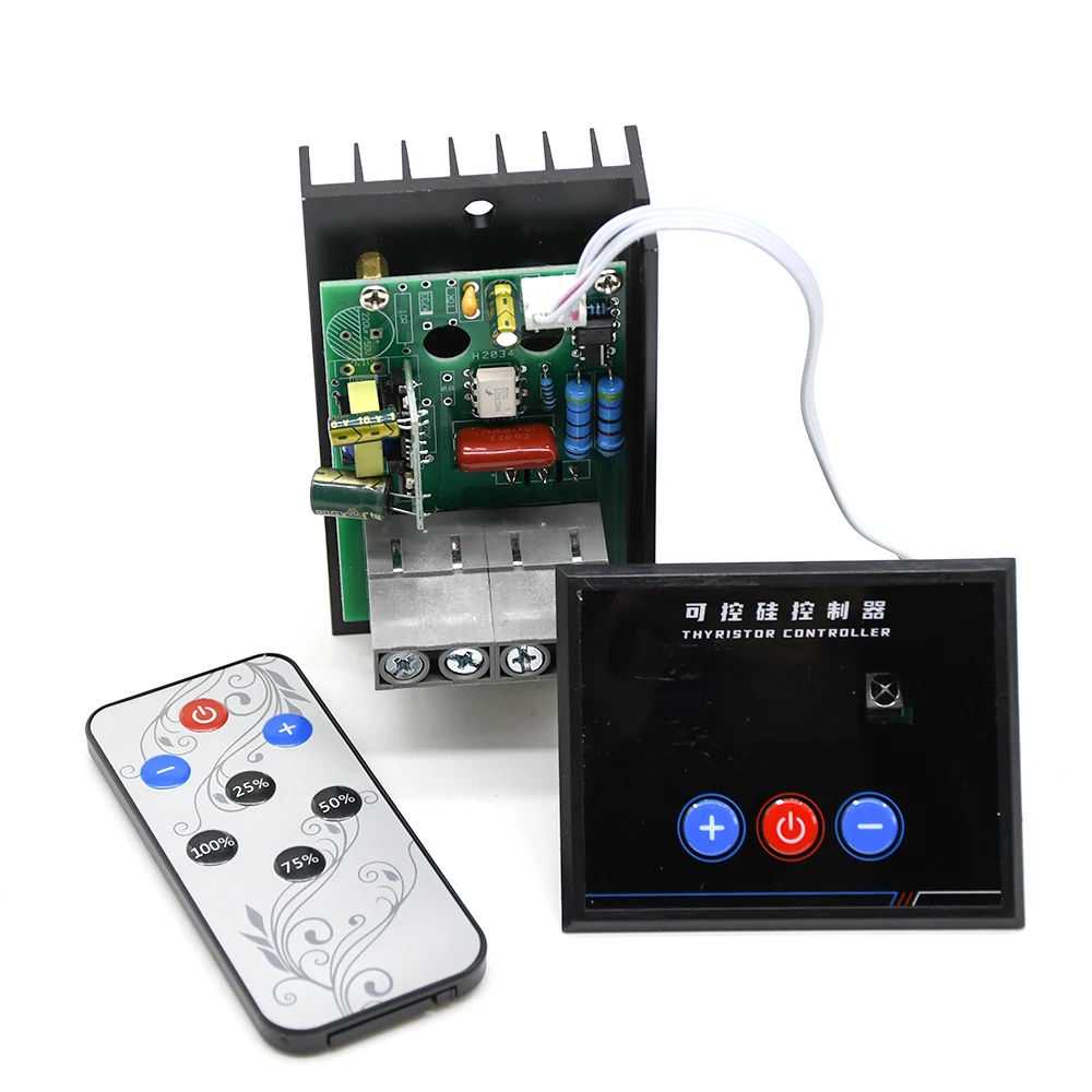 Электронный регулятор напряжения 220 В переменного тока 6 кВт 6000 Вт - купить по