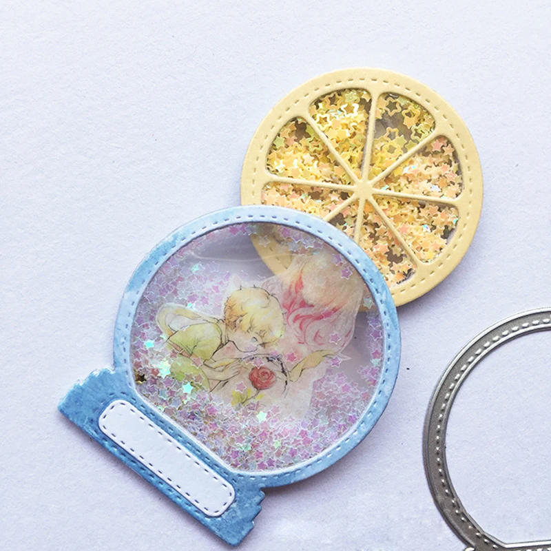 Форма для ножа с хрустальным шариком металлическая резки серебряная форма