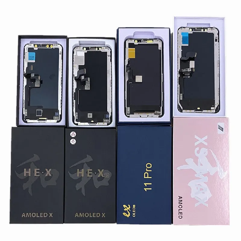 ЖК дисплей GX OLED Incell Pantalla для iPhone X 11 Pro MAX сенсорный дигитайзер в сборе XS сменный