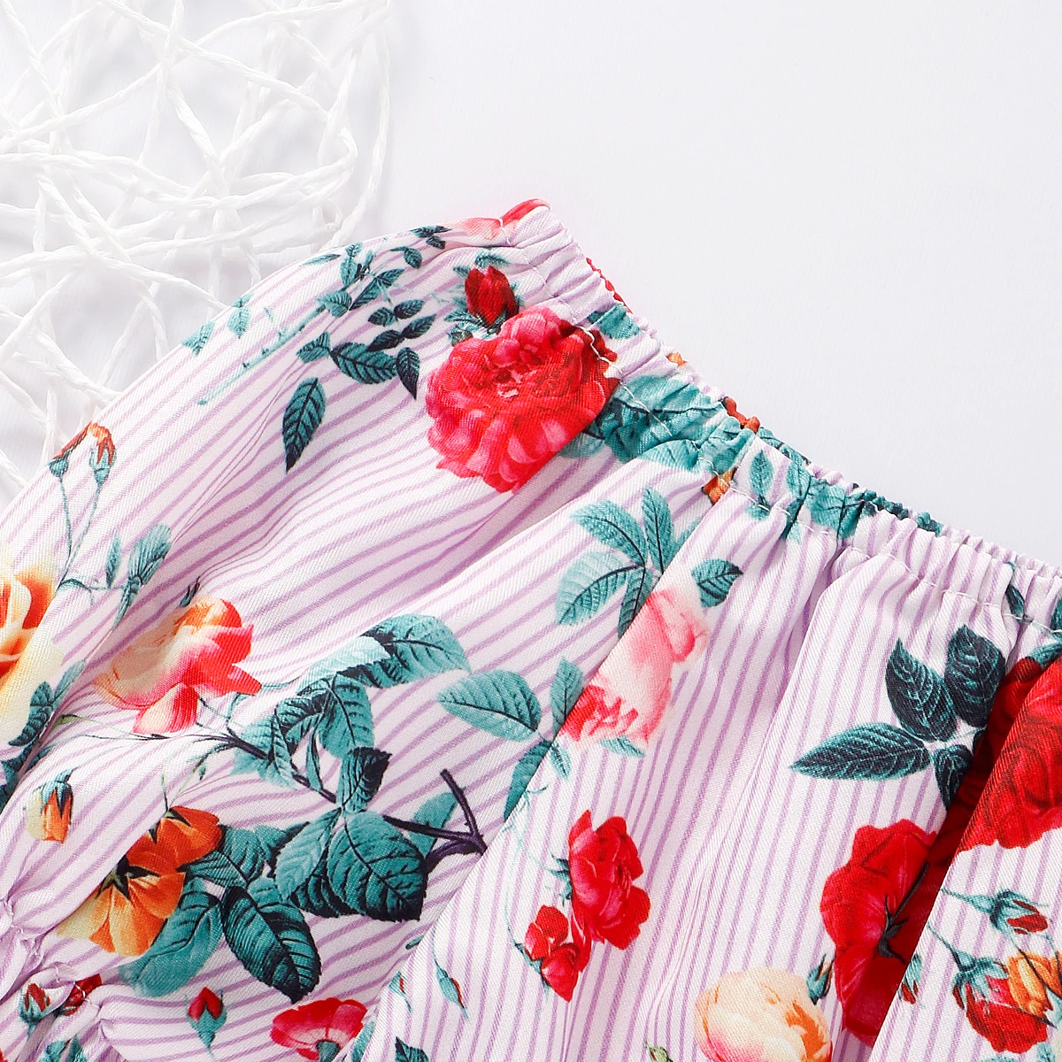 2020 Sweet Toddler Infant Baby Kid Girls Short Sleeve Woven Floral Print jumpsuit Romper Summer Clothes | Мать и ребенок