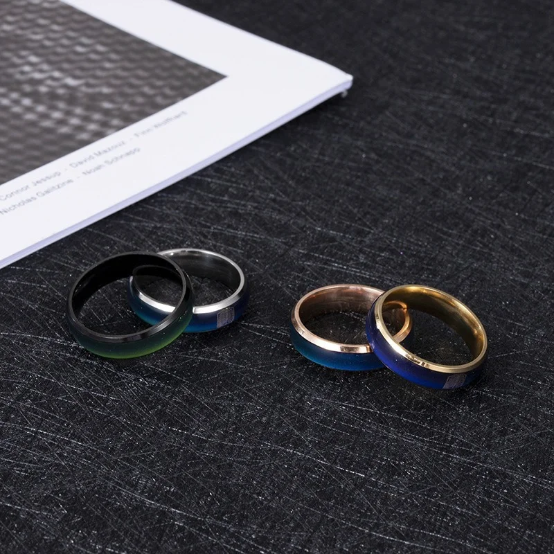 

European and American new cartoon animation temperature change stainless steel circle into a giant free wing logo