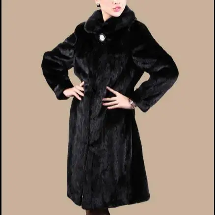 Меховая 2019 зимняя женская куртка из искусственного меха пальто пушистое верхняя
