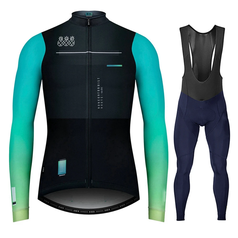 

Длинный зимний флисовый мужской костюм STRAVA для езды на велосипеде, одежда для езды на гоночном велосипеде, велосипедный костюм