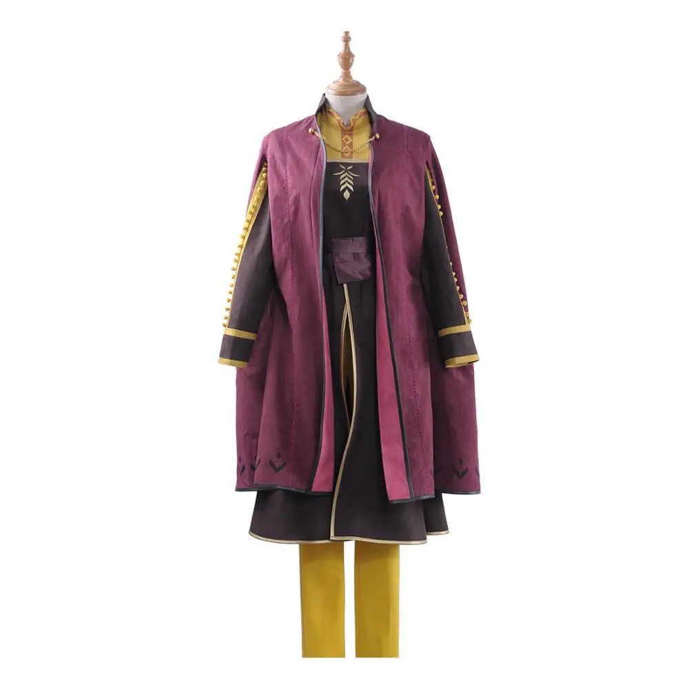 Бесплатная доставка Аниме 2019 фильм Замороженные 2 анна косплей костюм полный