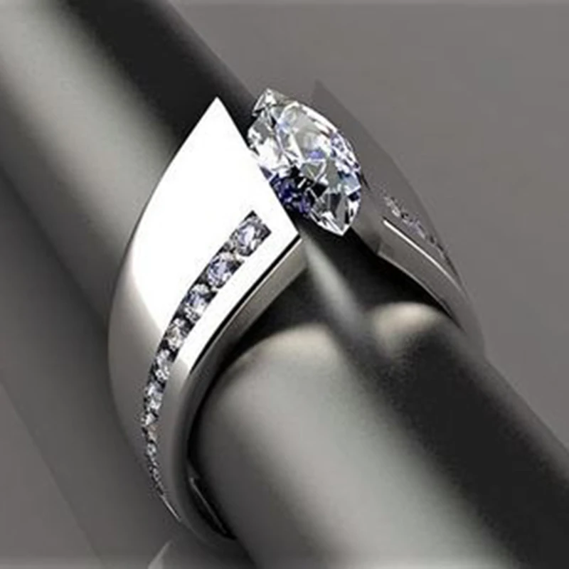 Ring P126 Дизайн X Форма Крест кольцо женская мода микро проложили CZ Кристалл Кольца знак бесконечности женские серебряные кольца для вечерние Z5F300 - Цвет основного камня: Ring P126