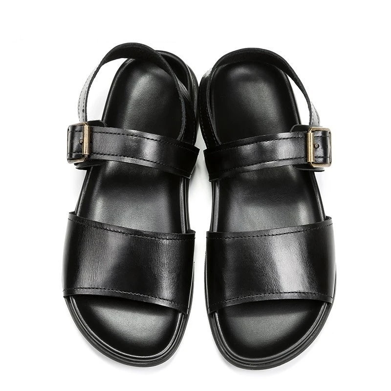 2020 Летние повседневные мужские сандалии на плоской подошве дышащие уличные