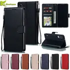 Чехол-книжка для Xiaomi Mi A3 Lite, кожаный, с отделениями для пластиковых карт и купюр, цвета на выбор