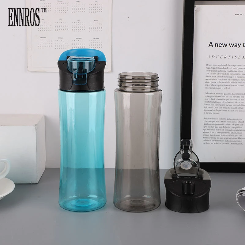 

600 мл пластиковая бутылка для напитков, дорожная уличная спортивная школьная Герметичная Бутылка для альпинизма, чашка, прозрачный спортив...