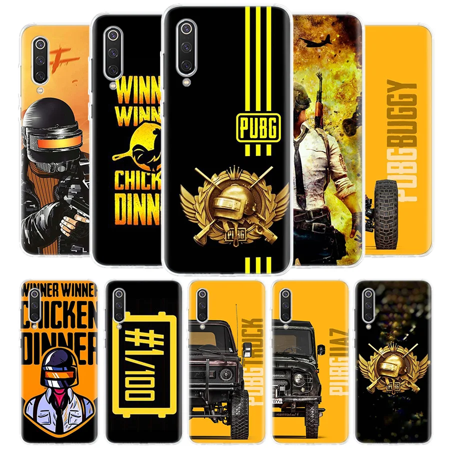 Чехол для телефона PUBG Winner с изображением цыпленка для Xiaomi Poco X3 Pro X5 X4 NFC M4 M3 M2 F3 F2 F1 A3 A2 Mi Note 10 Lite A1 CC9E GT