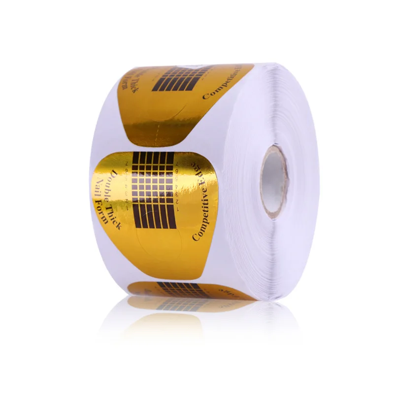 

100/500PCS/Roll Nail Form for Nail Extension Paper Tray French Manicure Nail Sticker Protective Paper Holder Beetle Shape Design