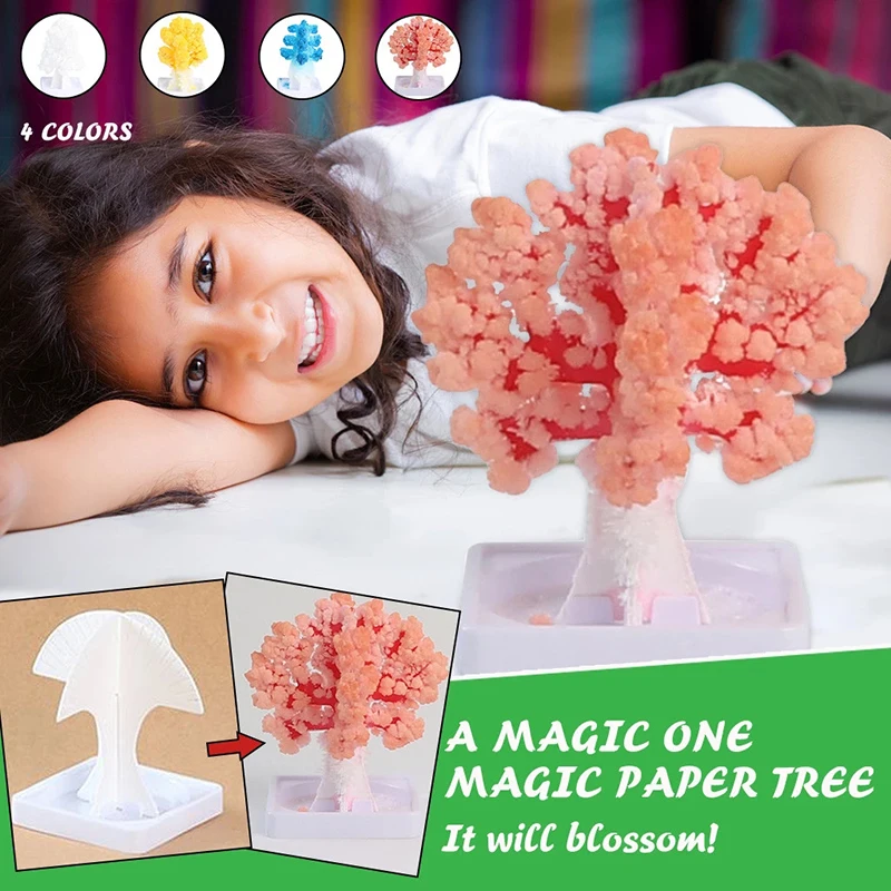 

Christmas Present Flowering Paper Tree Creatives Scientific Experiment Toys LBV