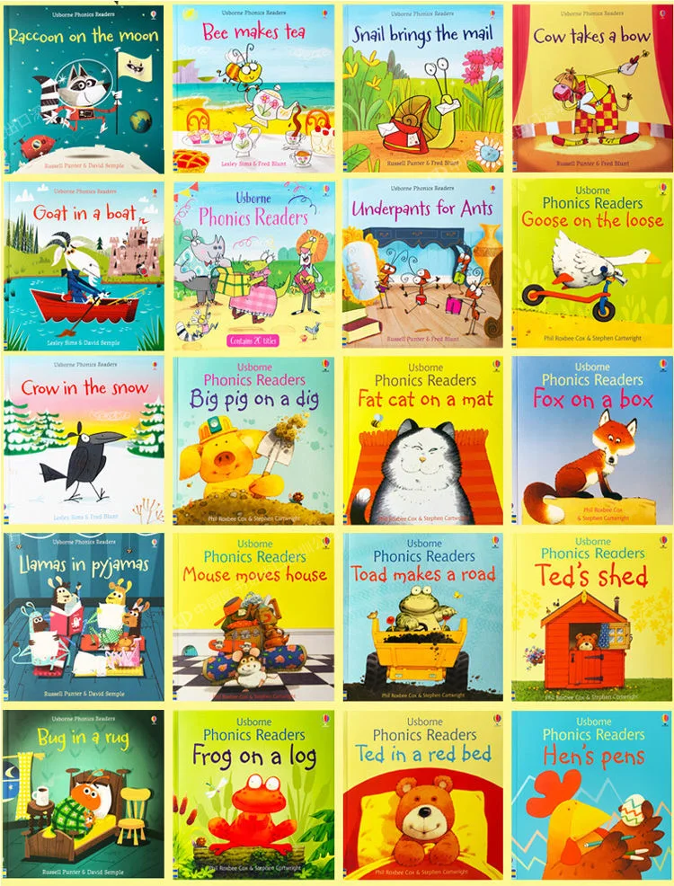 Usborne Phonics Readers English Book P Child Kids Age 0-3 Early Education Word Sentence Learning Book Random 2 Books