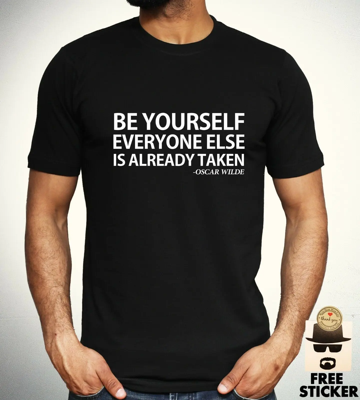 Oscar Wilde футболка Be Yourself Philosophy Мотивационная Цитата мужской подарок Топ различных