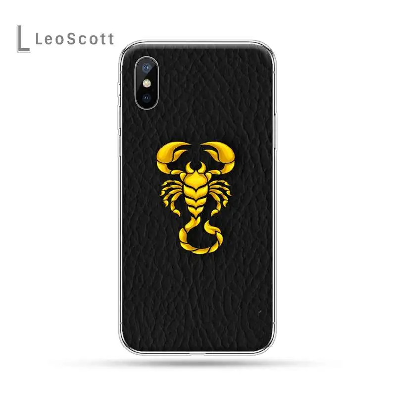 

crab scorpion Animal pattern Phone Case for iPhone 11 12 mini pro XS MAX 8 7 6 6S Plus X 5S SE 2020 XR luxury design shell funda