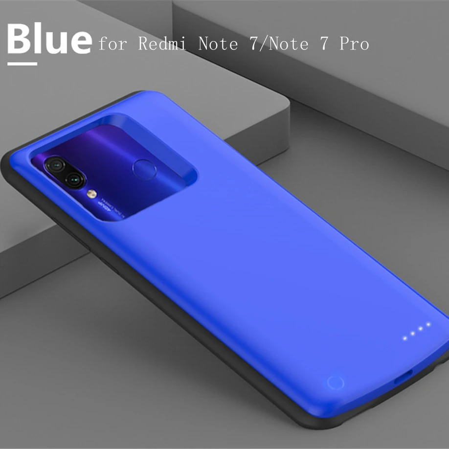 Note 7 Pro Blue Чехол для зарядного устройства для Xiaomi 9 SE Redmi Note 8 7 K20 Pro Чехол для зарядного устройства - Цвет: Note 7 Pro Blue