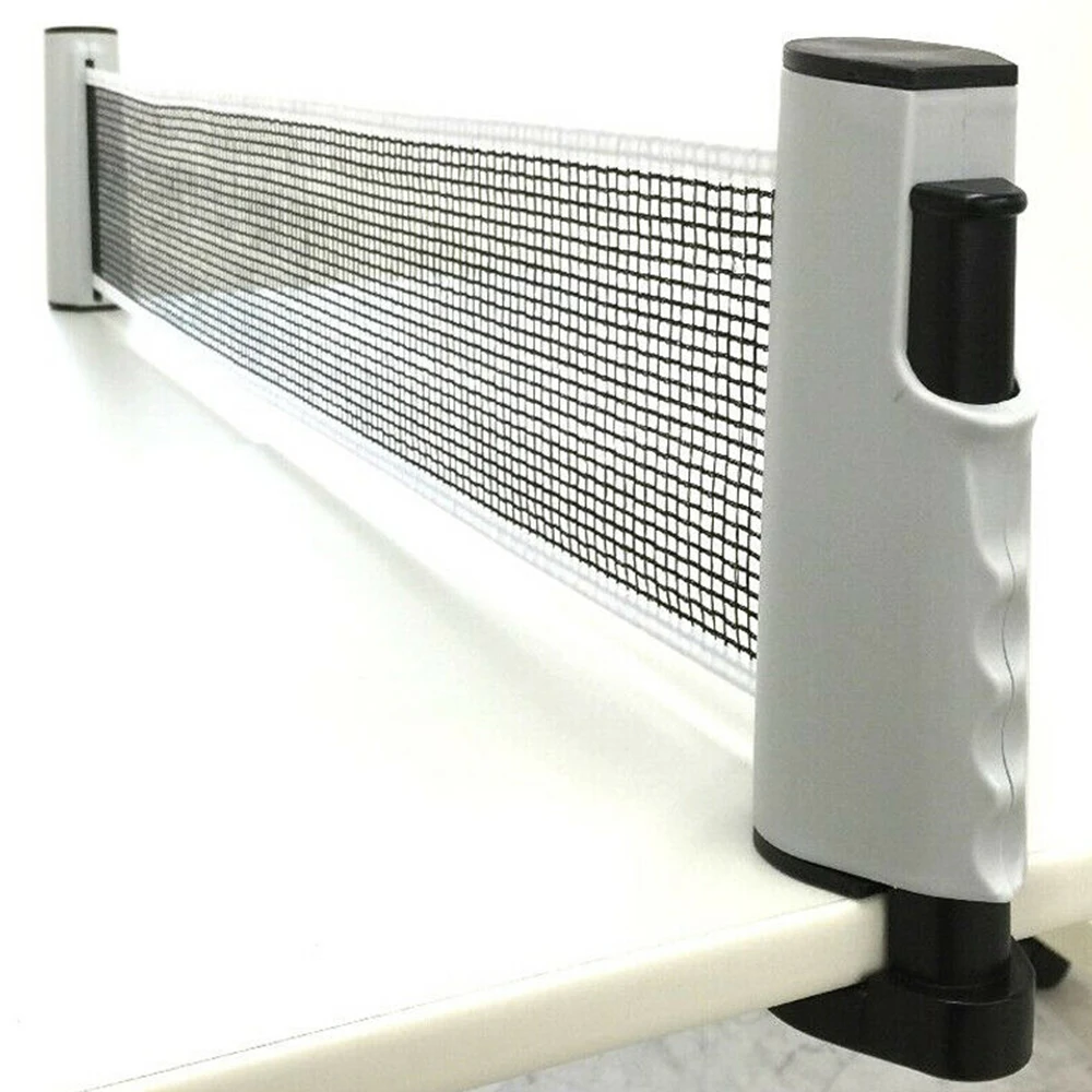 

Retractable Table Tennis Net Portable Ping Pong Post Net Rack for Any Table Tennis Table Ping Pong Net
