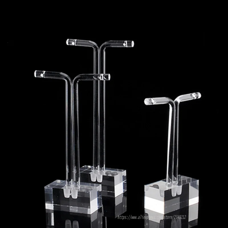 Акриловая витрина для сережек T образной формы подставка ювелирных изделий