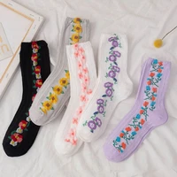 women socks cotton flowers ladies socks warm cute new fashion hot kawaii korean japanese dropshipping 2020 best selling products