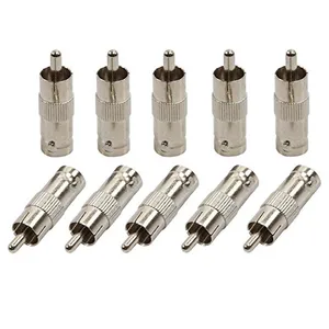 10 шт. 2 шт. BNC Гнездо для RCA штекер Адаптер прямой разъем для камеры видеонаблюдения