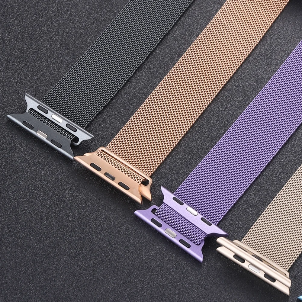 

Milanese Loop Strap For Apple Watch 44MM 40MM 42MM 38MM Magnetic Stainless Steel Bracelet For iWatch 6 SE 5 4 3 2 1 Wristband