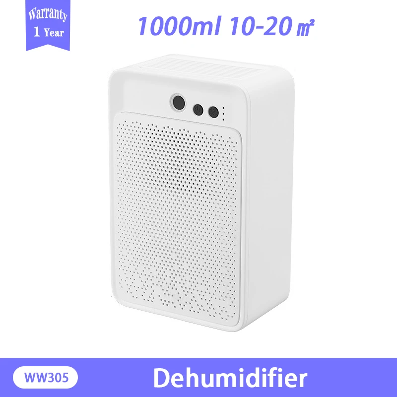 

1000ml Semiconductor Dehumidifier Desiccant Moisture Absorber Electric Air Dryer Water Tank for Home Kitchen Office