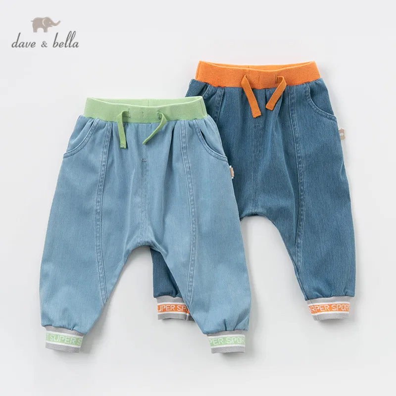 

DBX13338 dave bella spring baby boys solid pants children full length kids pants infant toddler trousers