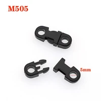 100 pieces plastic buckle small adjustment resin jewelry accessory buckle of bag tape black size 5mm