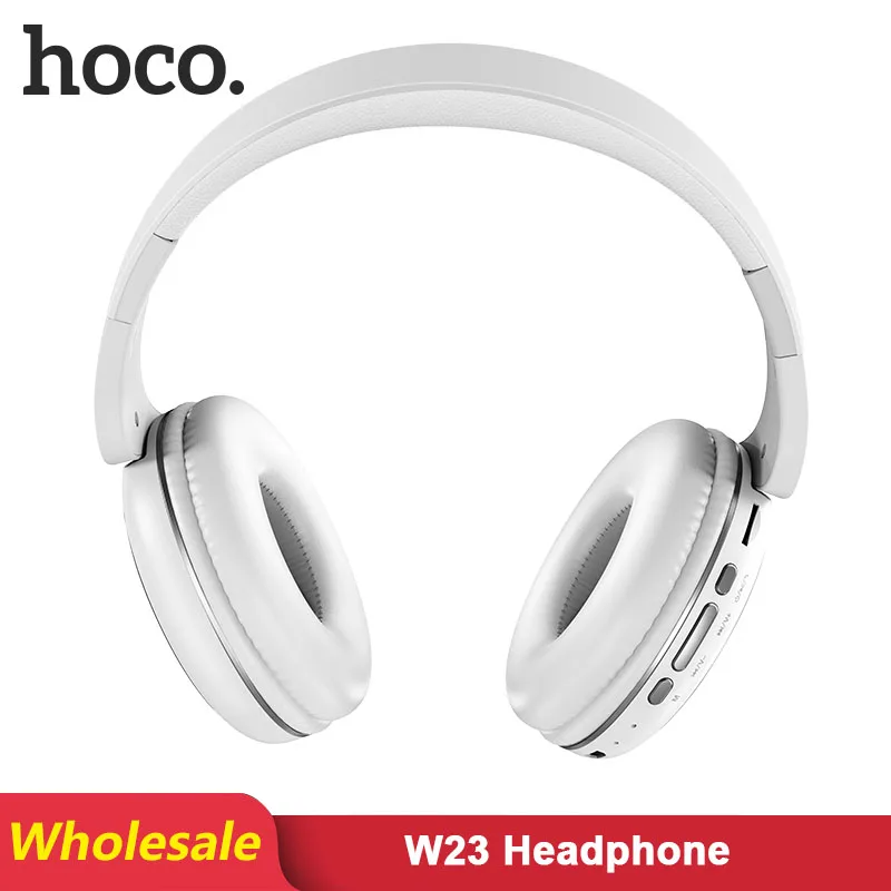 HOCO W23 2 шт./лот оптовая продажа беспроводные наушники Bluetooth гарнитура складные