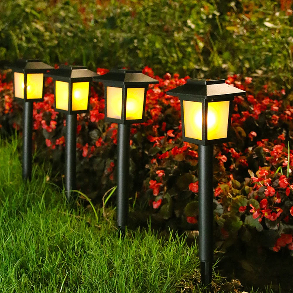 

LED Solar Ground Light Yard Landscape Waterproof Stand Global Bulb Garden Decor Lantern Outdoor Flame Torch Stake Waterproof