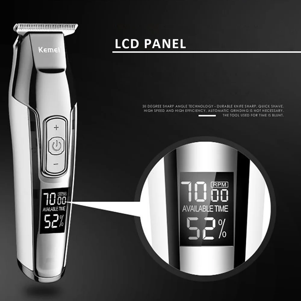 Kemei KM-5027 профессиональный триммер для волос машинка стрижки мужчин электрическая