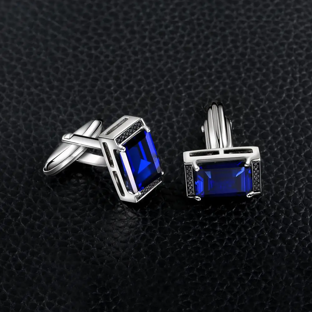 Jewelrypalace мужские сапфировые черные шпинели юбилей помолвки Свадебные Запонки 925