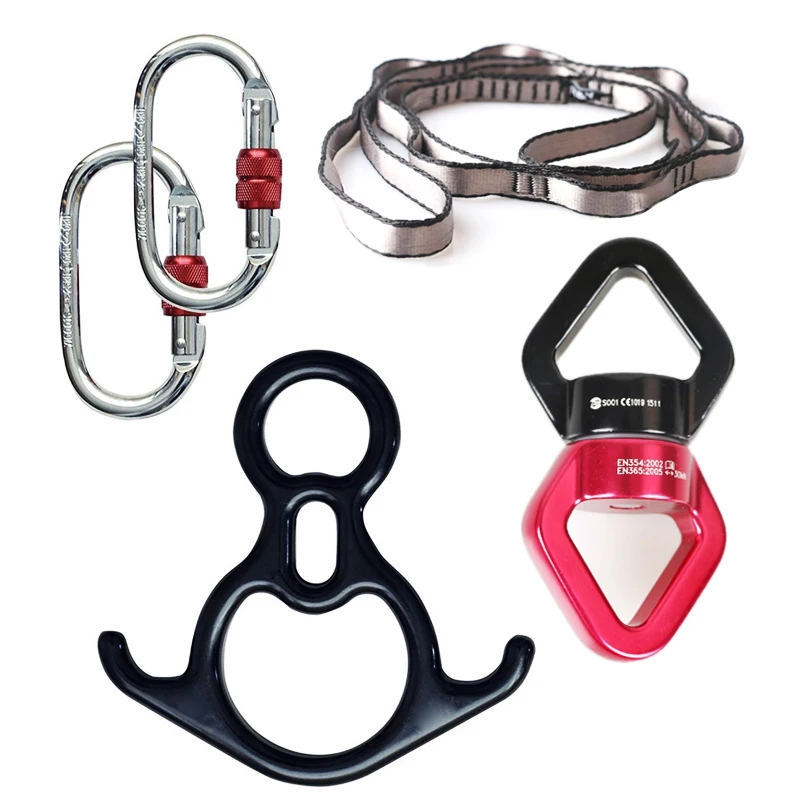 Набор аксессуаров для воздушных танцев комплект Шелковый Вертлюг альпинизма