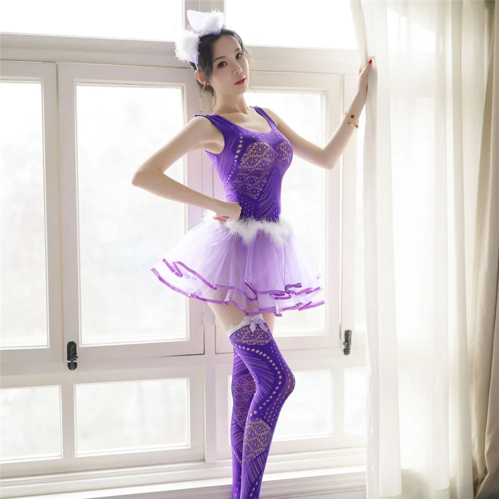 Женское сексуальное нижнее белье эротическое прозрачное кружевное чулки