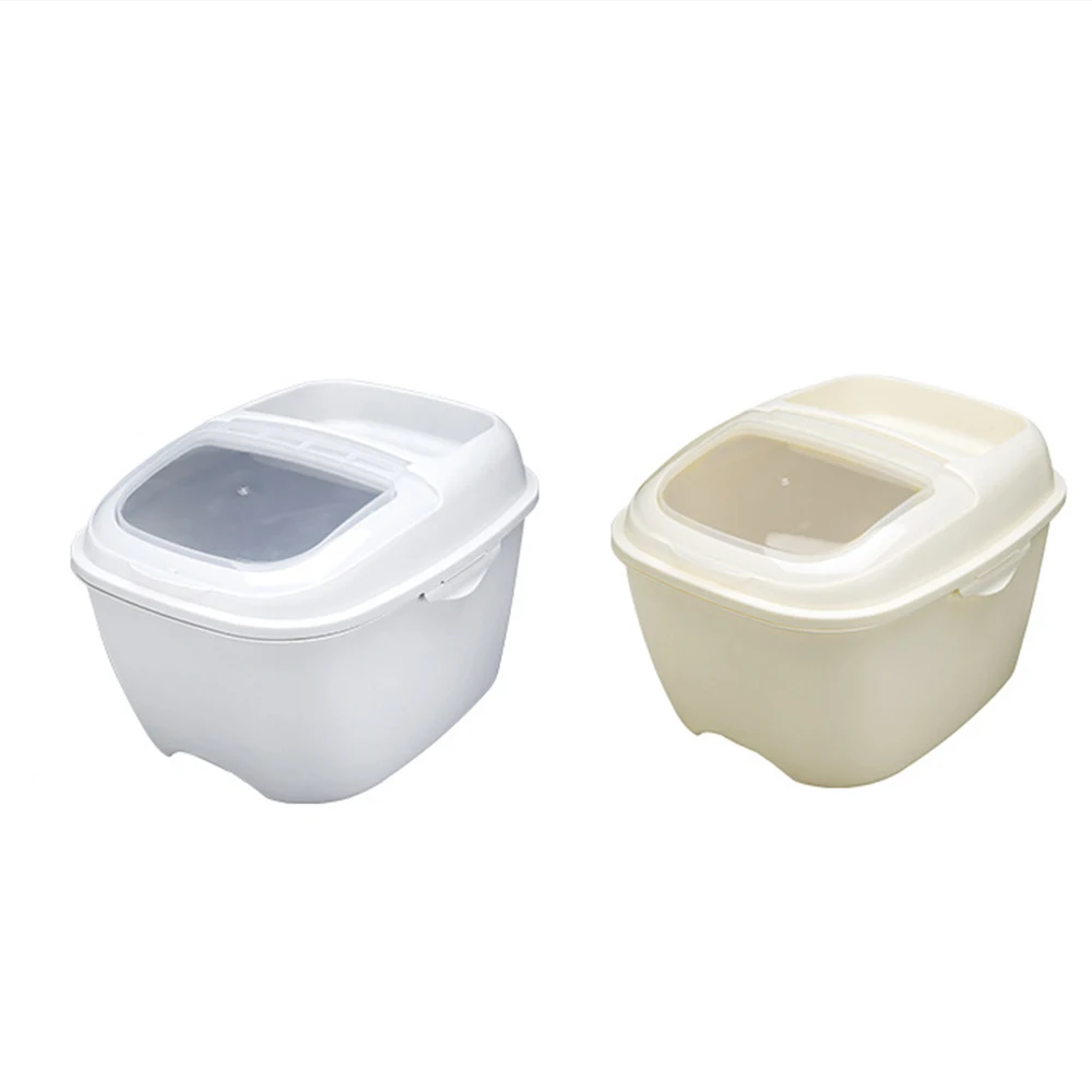 

10KG Insect-Proof Rice Bucket Multi-Function Plastic Sealed Rice Storage Box Beans Grain Storage Cans Kitchen Household Supplies