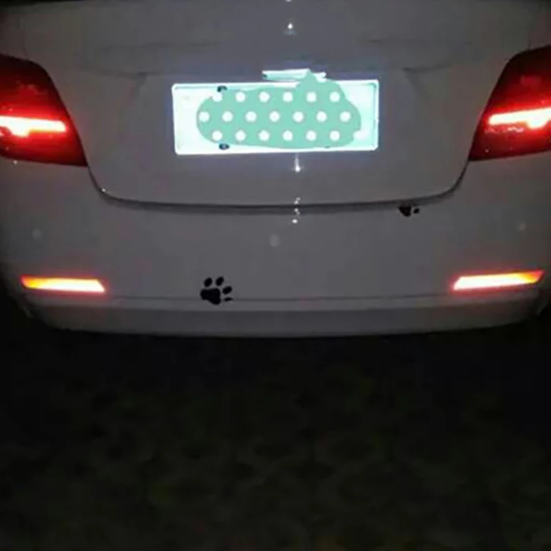 Светоотражающие наклейки на бампер автомобиля 2 шт. накладки колеса отражающие