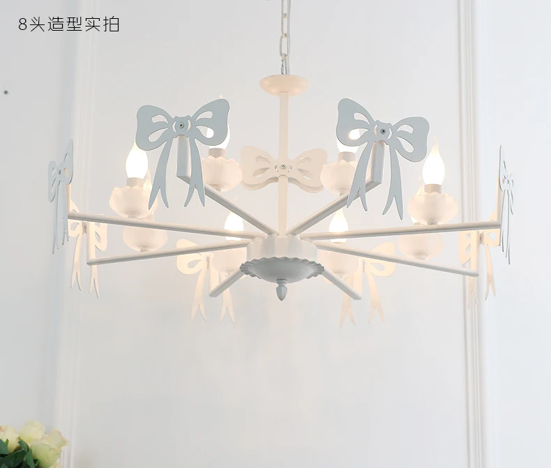 Розовая Свадебная декоративная люстра освещение светодиодные фонари детская