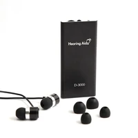 black hearing aid for the elderly adjustable tone hearing aids portable rechargeable durable earphone type best sound amplifier