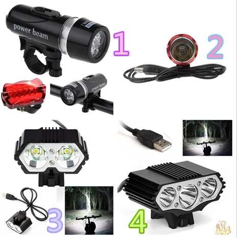 Фонарь велосипедный водонепроницаемый с 5 светодиодами L821 | Спорт и развлечения