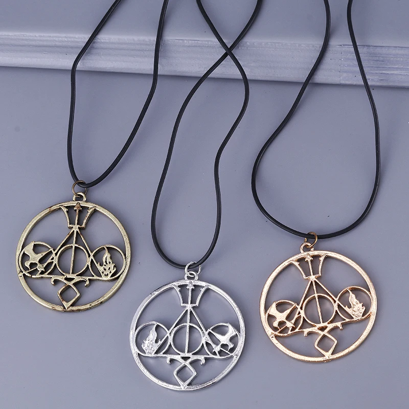 Модные изделия Золотое ожерелье и подвески The Mortal Instruments Hunger Games Divergent Percy Jackson HP для