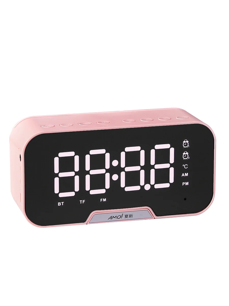 Цифровой будильник радио с Bluetooth-динамиком цифровые мини милые часы для детей