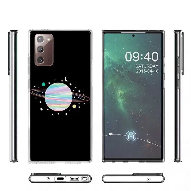 

Sky Space Planet Astronaut Star Moon Case for Samsung Galaxy Note 20 5G Note 20 Ultra 5G Fashion Soft TPU Back Cover Funda Coque