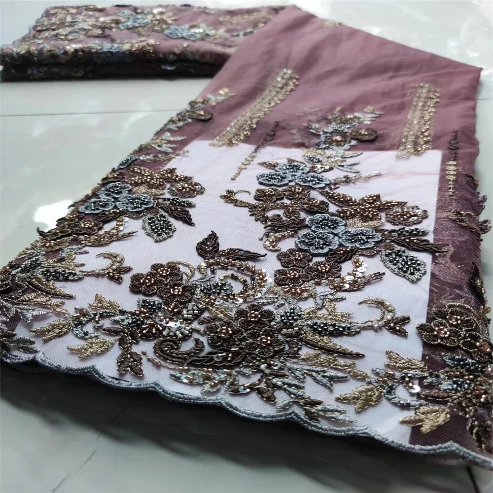 

Madison Handmade Lace African Lace Fabric 2020 High Quality Lace French Tulle Lace Fabric Wedding Dress Nigerian Lace Fabrics