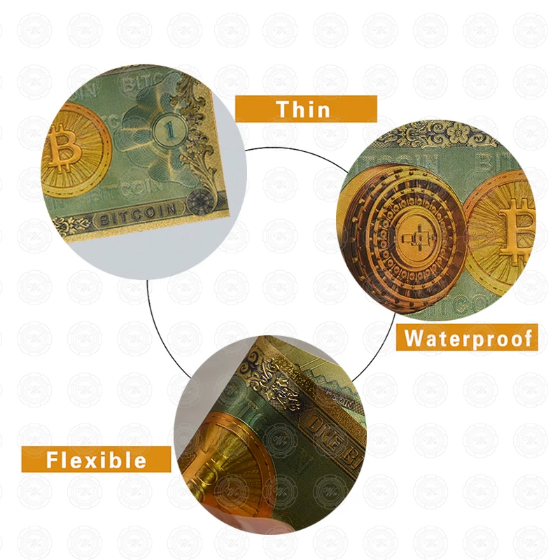 Оптовые Биткоин золотые банкноты с биткойном поддельная монета BTC Подарочный