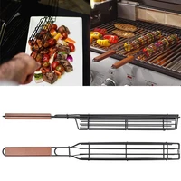 metal bbq grill mesh net basket non stick meat vegetable barbecue baking tool meat vegetable barbecue baking tool meat vegetable